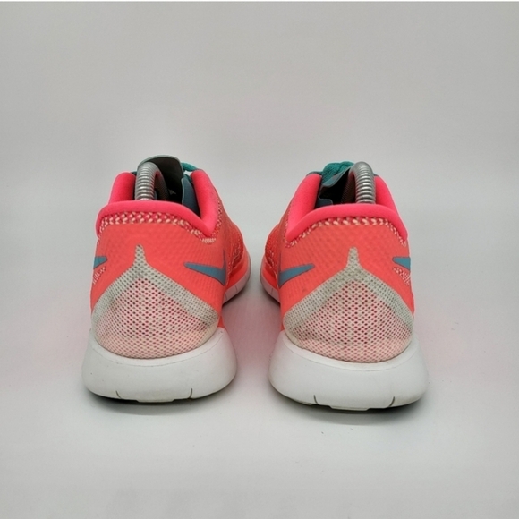 Nike Free 5.0 Hyper Punch Cyan Orange Women's Running Shoes Size 7.5 - Picture 6 of 8
